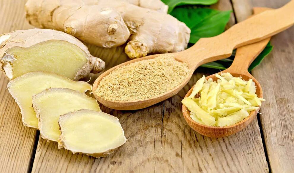 Ginger gives potency